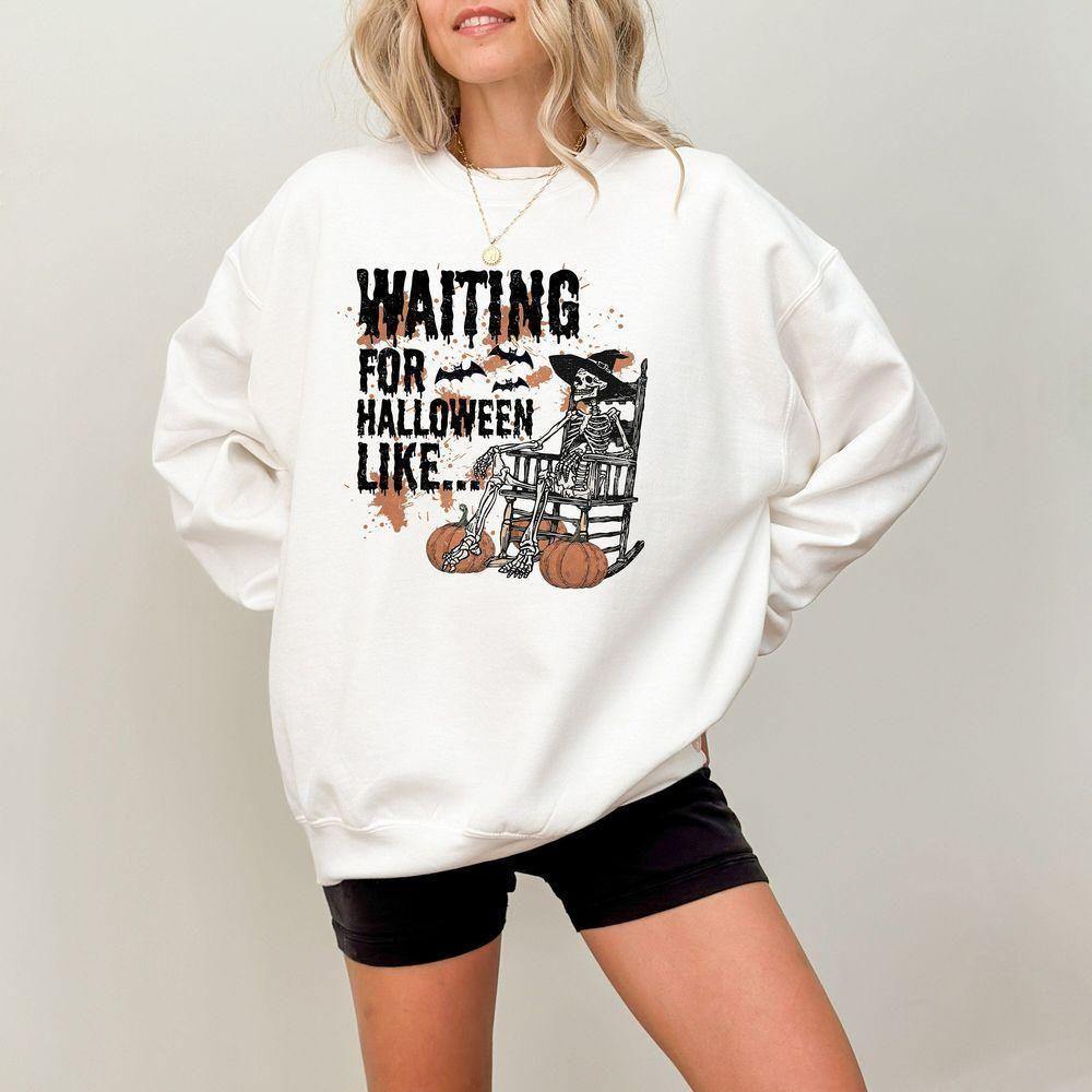 Waiting For Halloween Skeleton Vuitino Shirt Waiting For Halloween Skeleton Vuitino Shirt